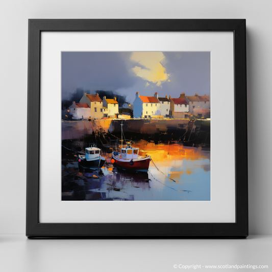 Crail Harbour at Dusk: An Expressionist Ode to Scottish Coastal Serenity