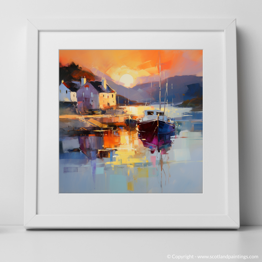 Tayvallich Harbour Aglow: An Expressionist Ode to Golden Hour