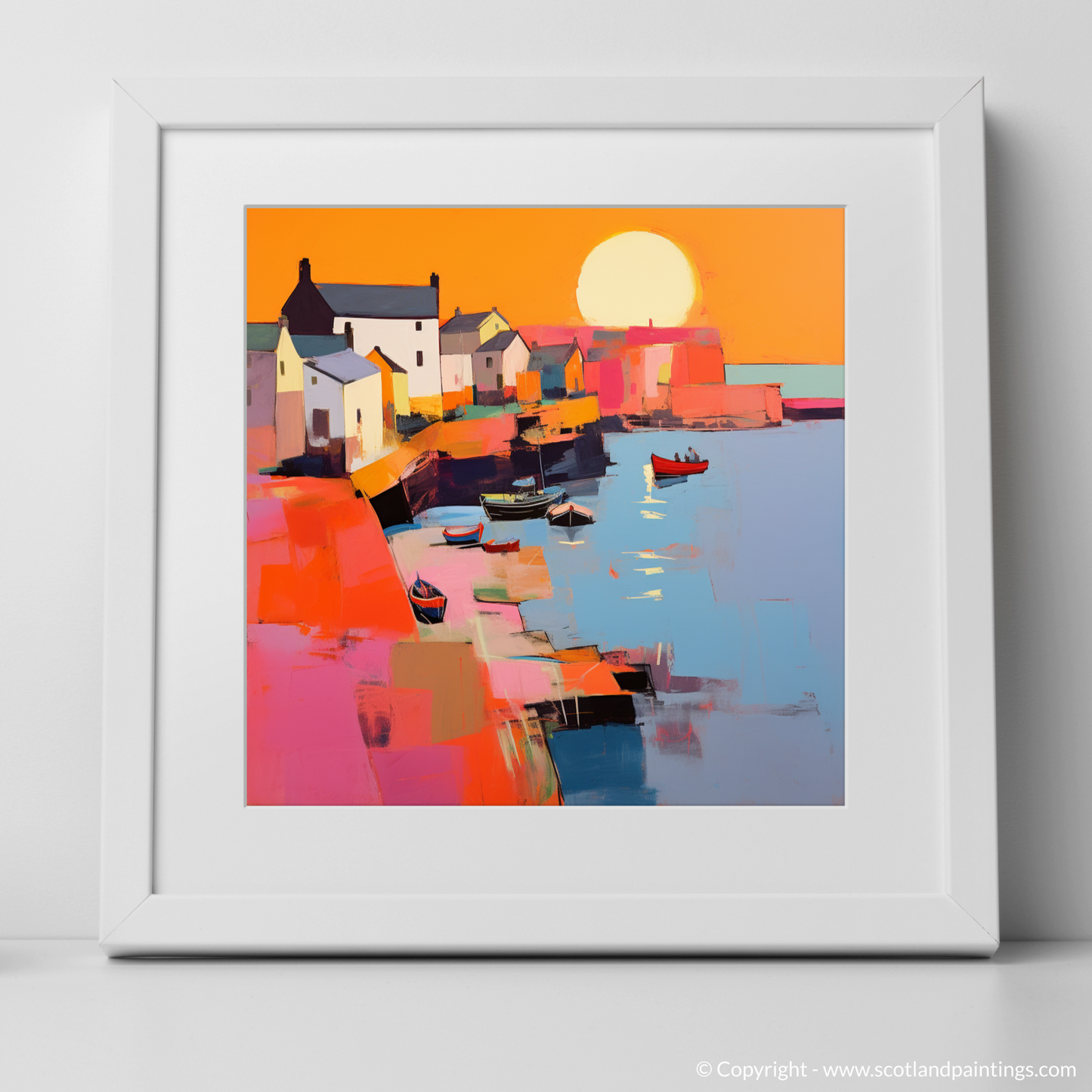 Crail Harbour Sunset Symphony