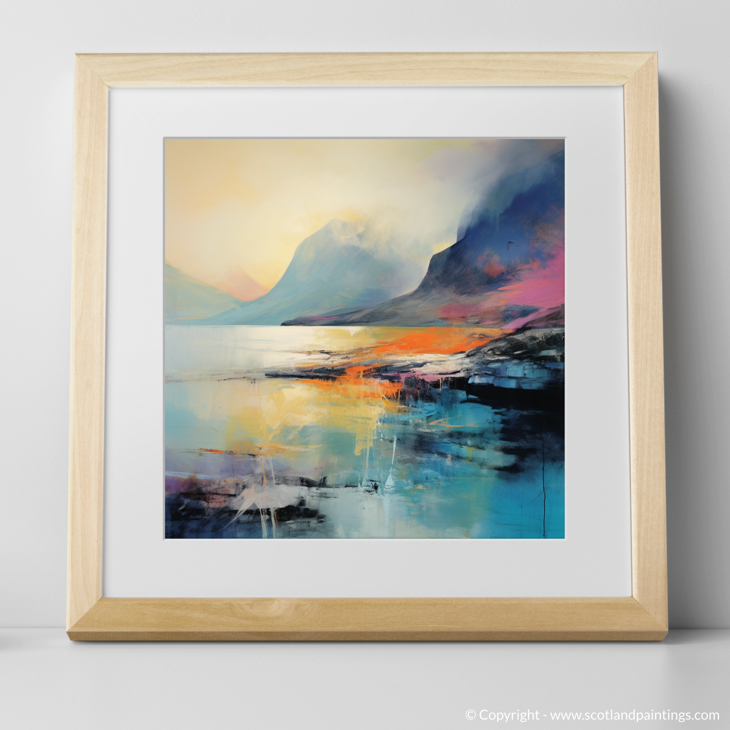 Abstract Essence of Elgol Bay: A Scottish Cove Reimagined