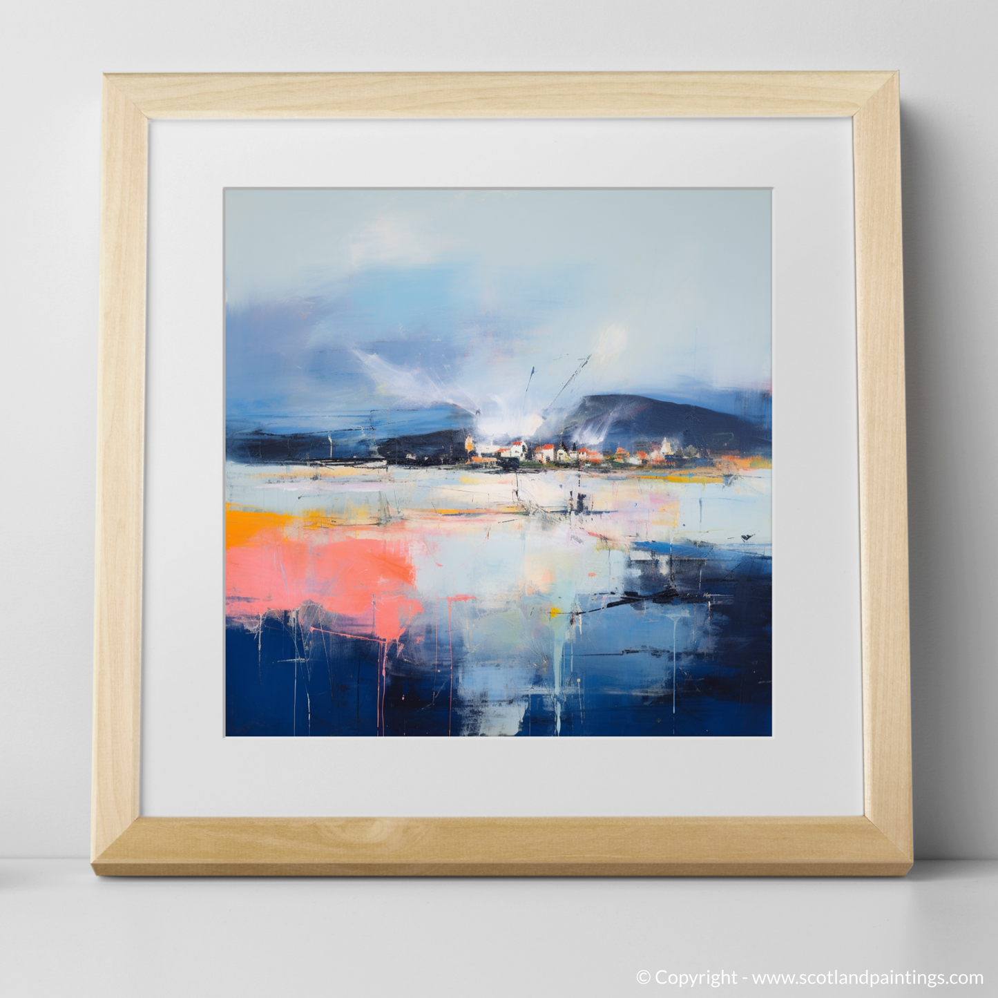 Stormy Serenity: An Abstract Vision of Whitehills Harbour