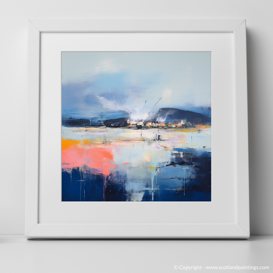 Stormy Serenity: An Abstract Vision of Whitehills Harbour