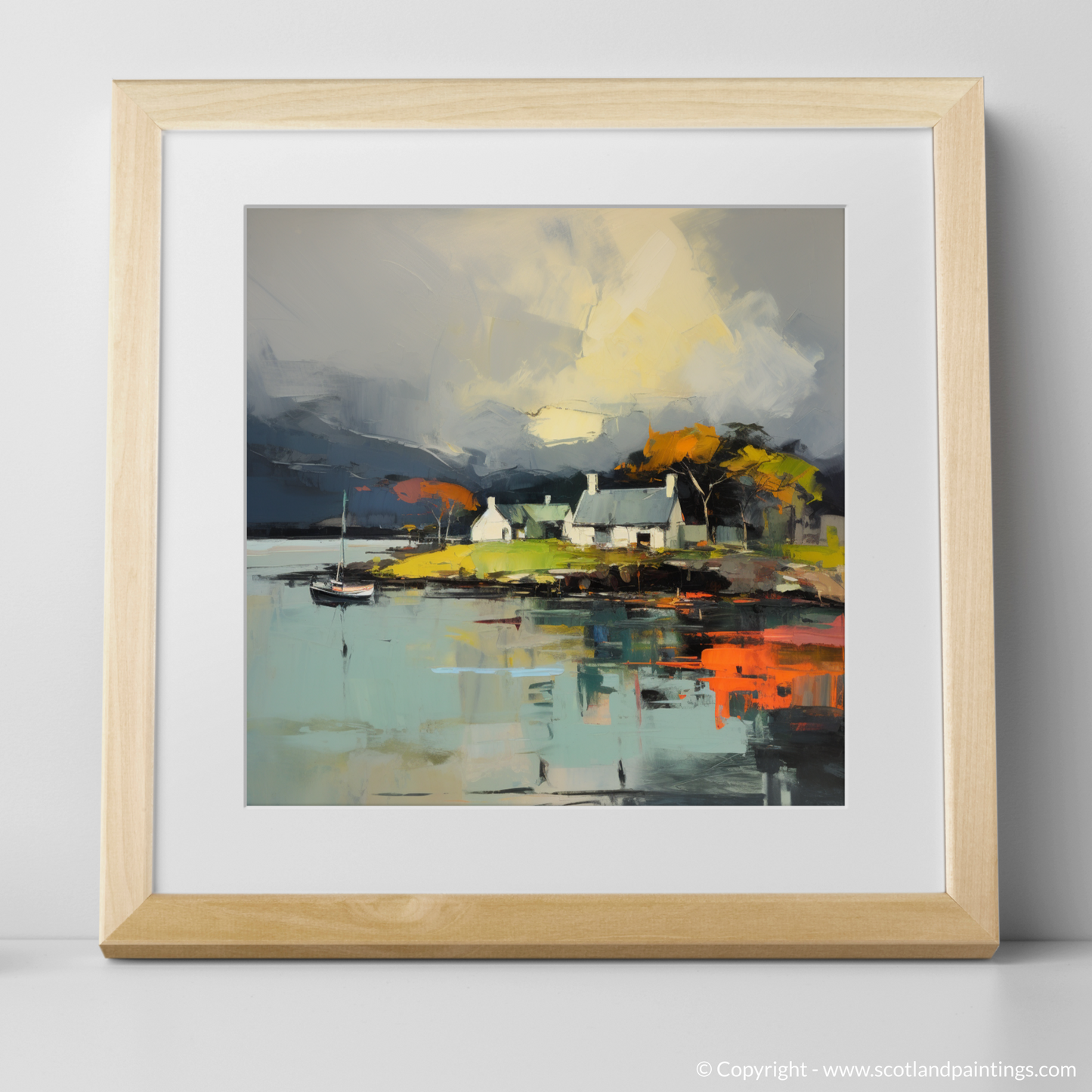 Storm Over Port Appin: An Abstract Harbour Drama