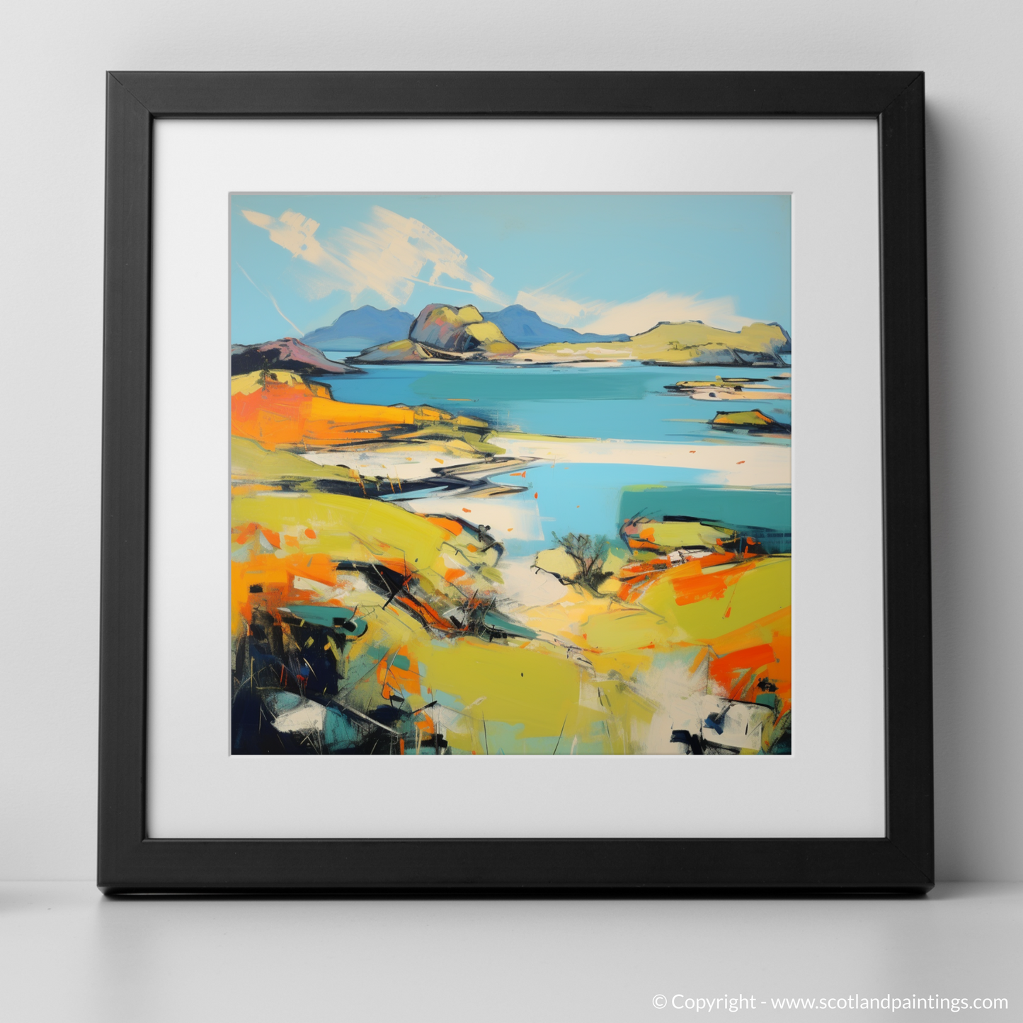 Achmelvich Bay Essence: An Abstract Voyage into the Wild Scottish Coast