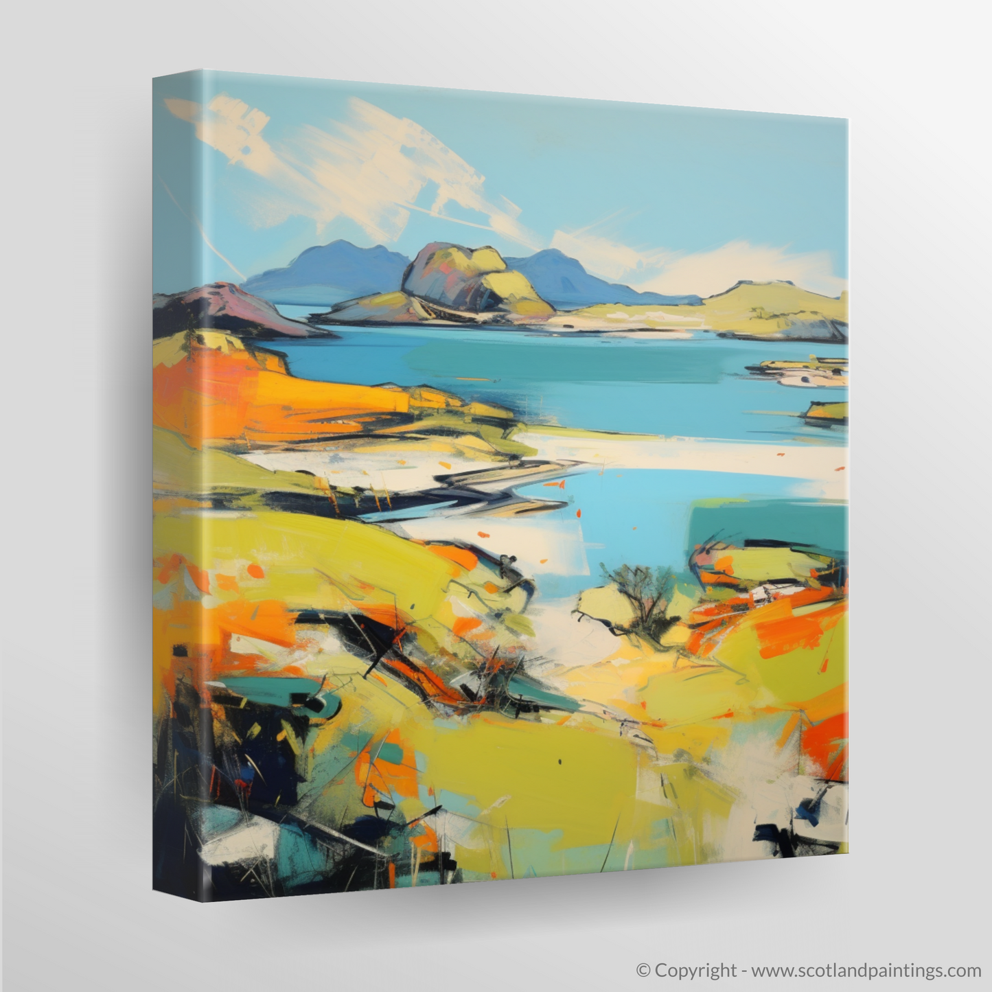Achmelvich Bay Essence: An Abstract Voyage into the Wild Scottish Coast