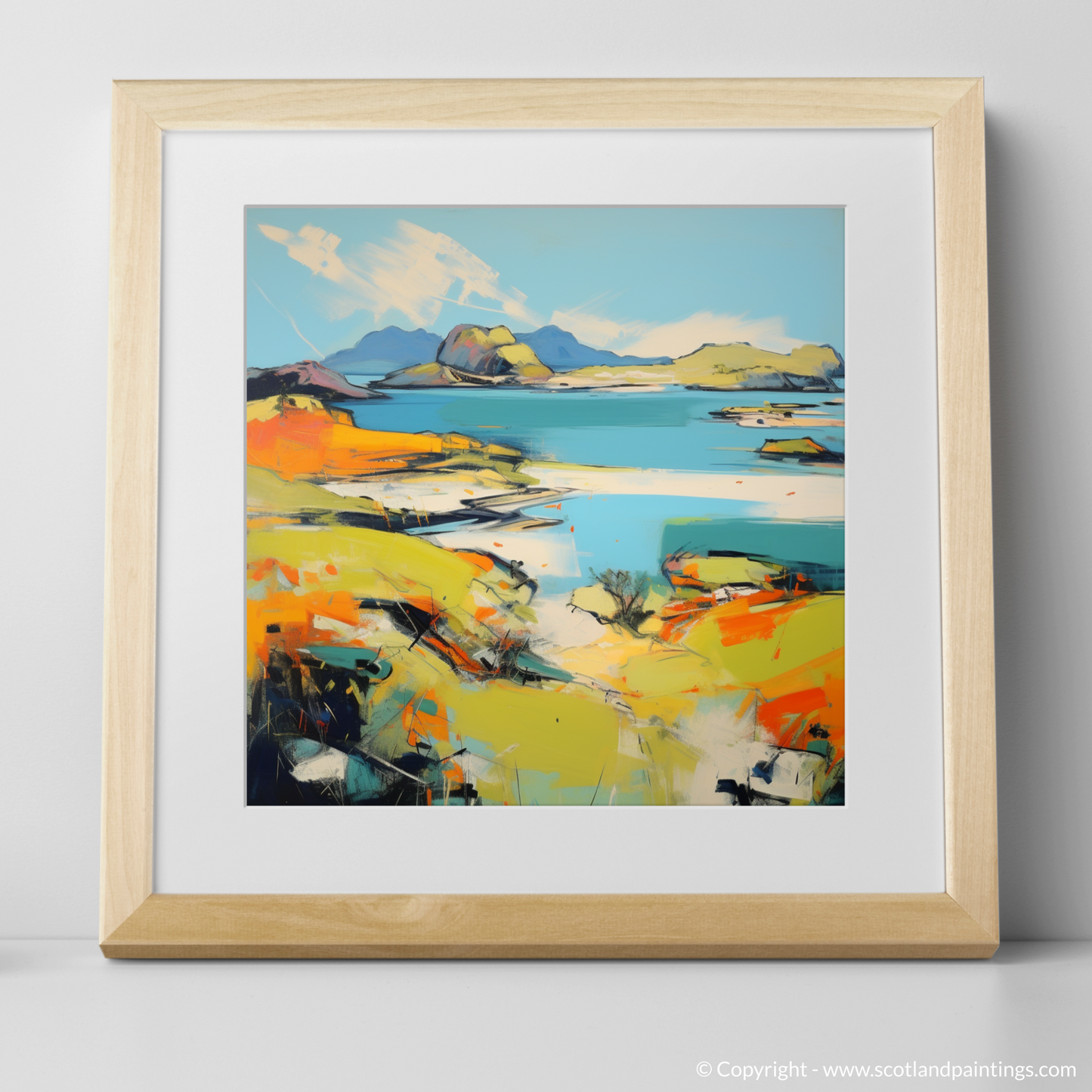 Achmelvich Bay Essence: An Abstract Voyage into the Wild Scottish Coast