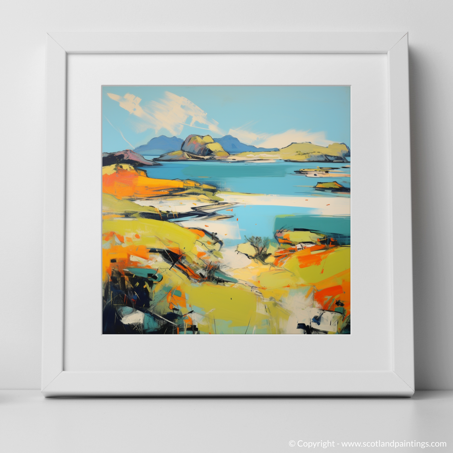 Achmelvich Bay Essence: An Abstract Voyage into the Wild Scottish Coast
