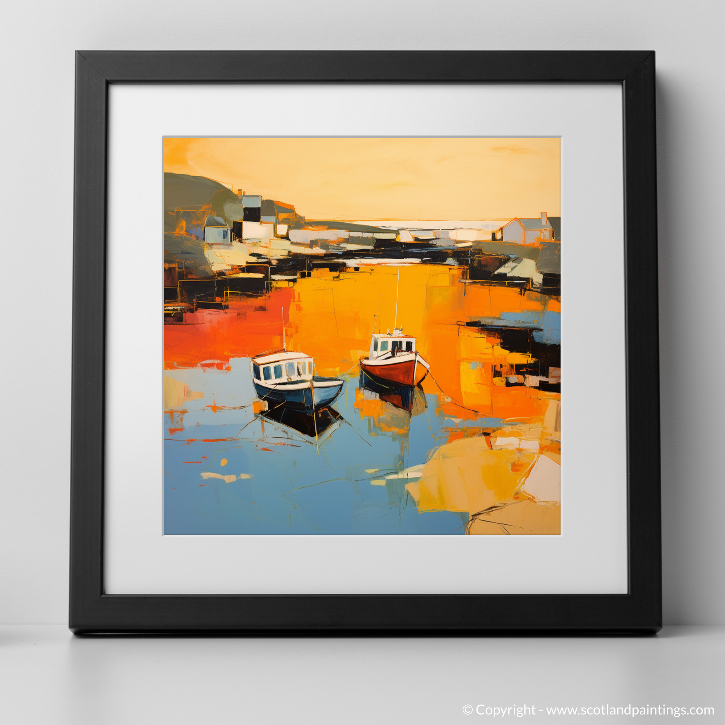 Golden Hour at Port Ellen Harbour: An Abstract Voyage