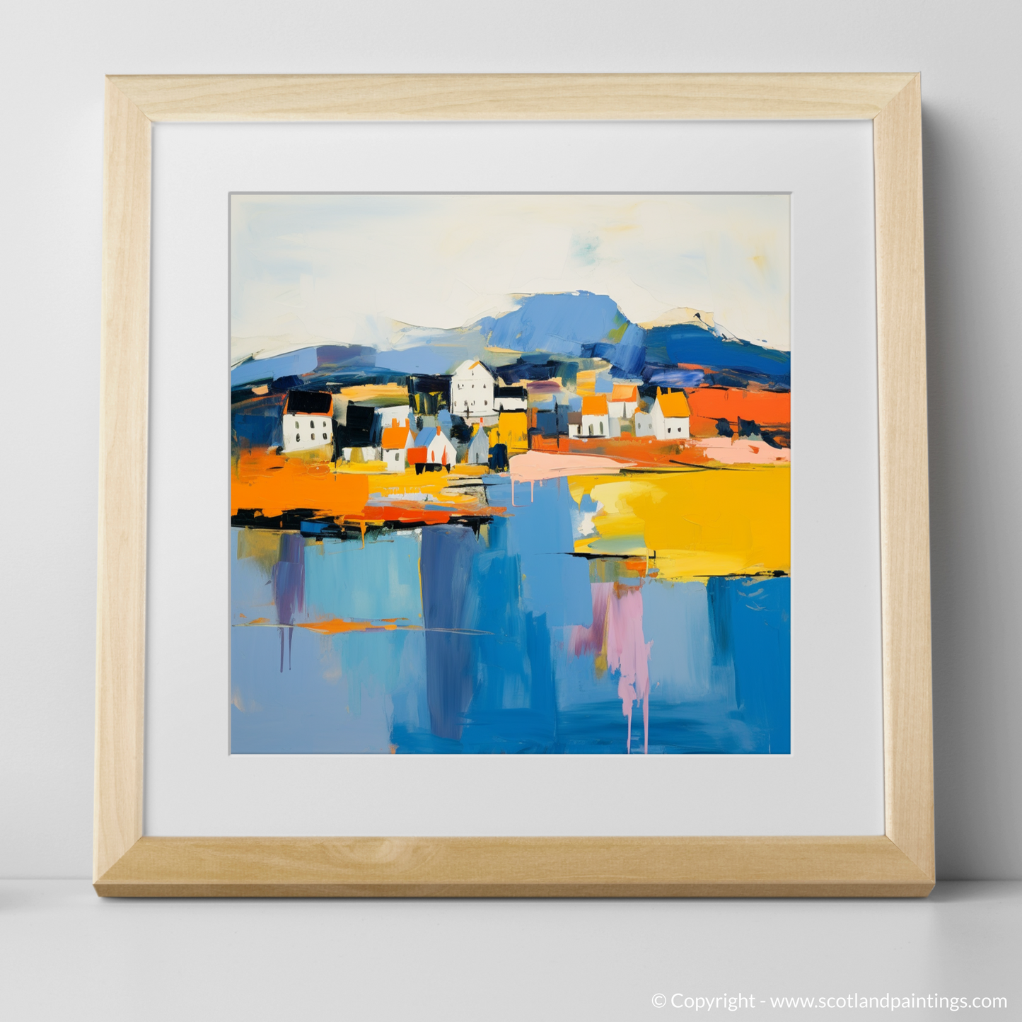 Abstract Essence of Oban: A Coastal Symphony in Colour and Form