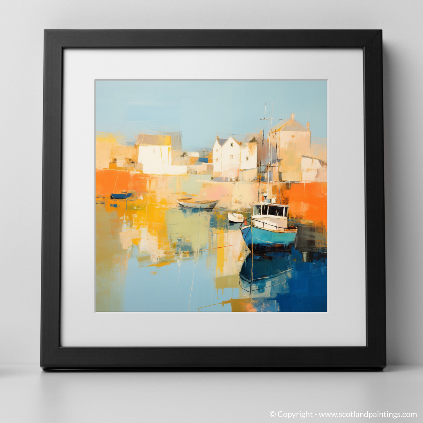 Golden Hour Bliss at Stonehaven Harbour - An Abstract Vision