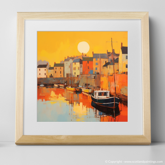 Eyemouth Harbour at Golden Hour: An Abstract Dream