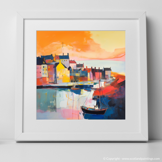 Sunset Abstraction at St Monans Harbour