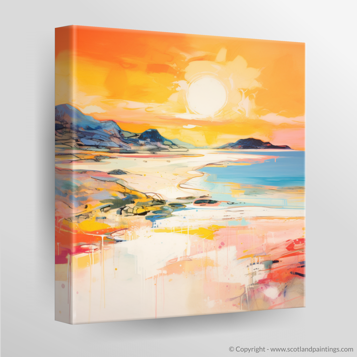 Achmelvich Beach at Golden Hour: An Abstract Vista