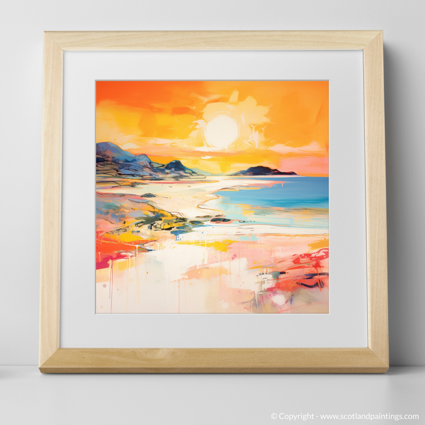 Achmelvich Beach at Golden Hour: An Abstract Vista