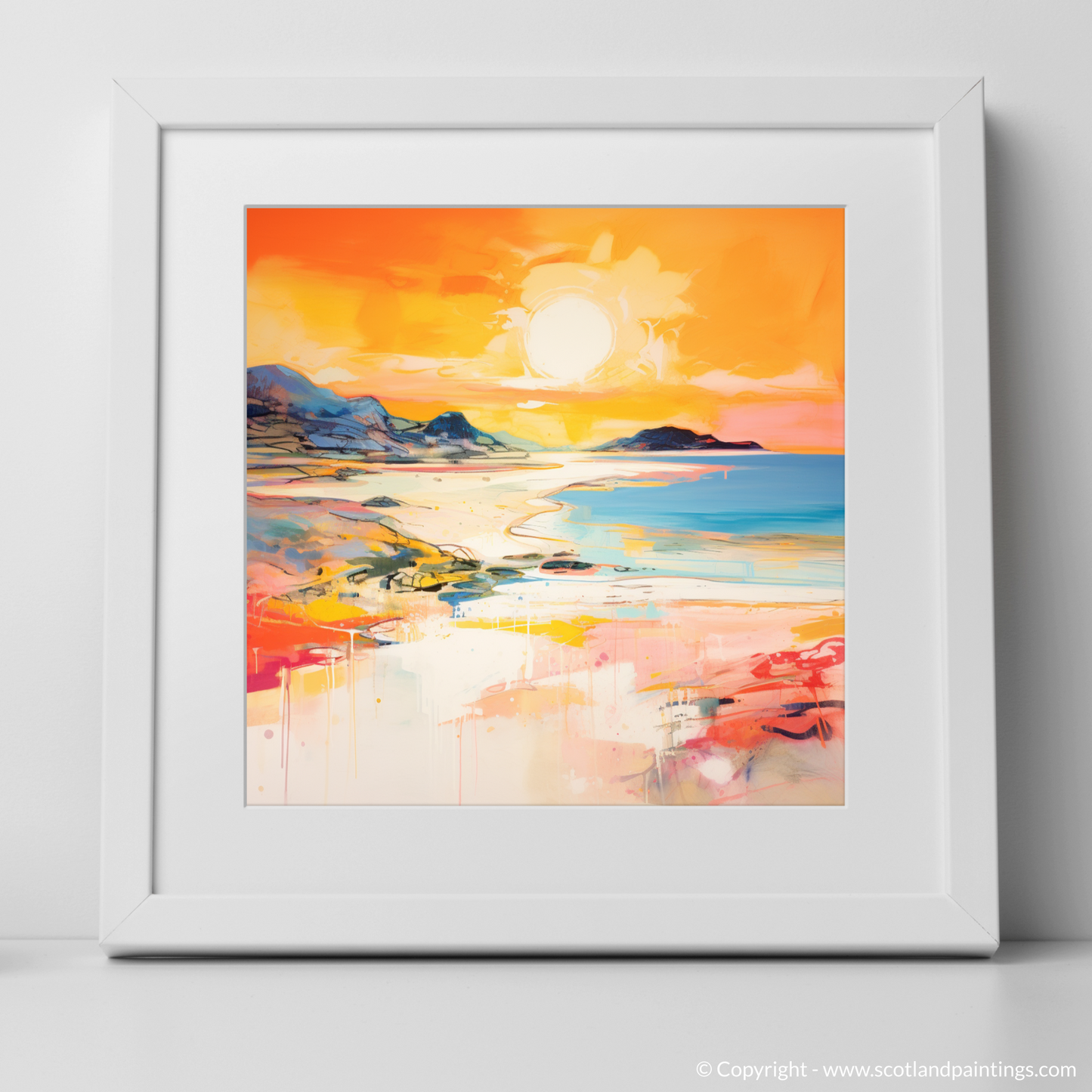 Achmelvich Beach at Golden Hour: An Abstract Vista