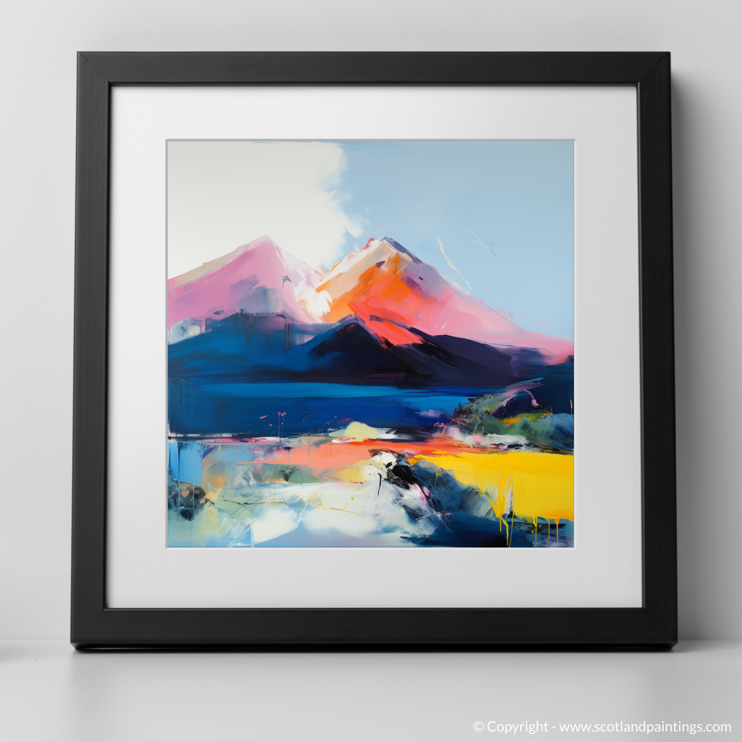 Art Print of Ben More with a black frame