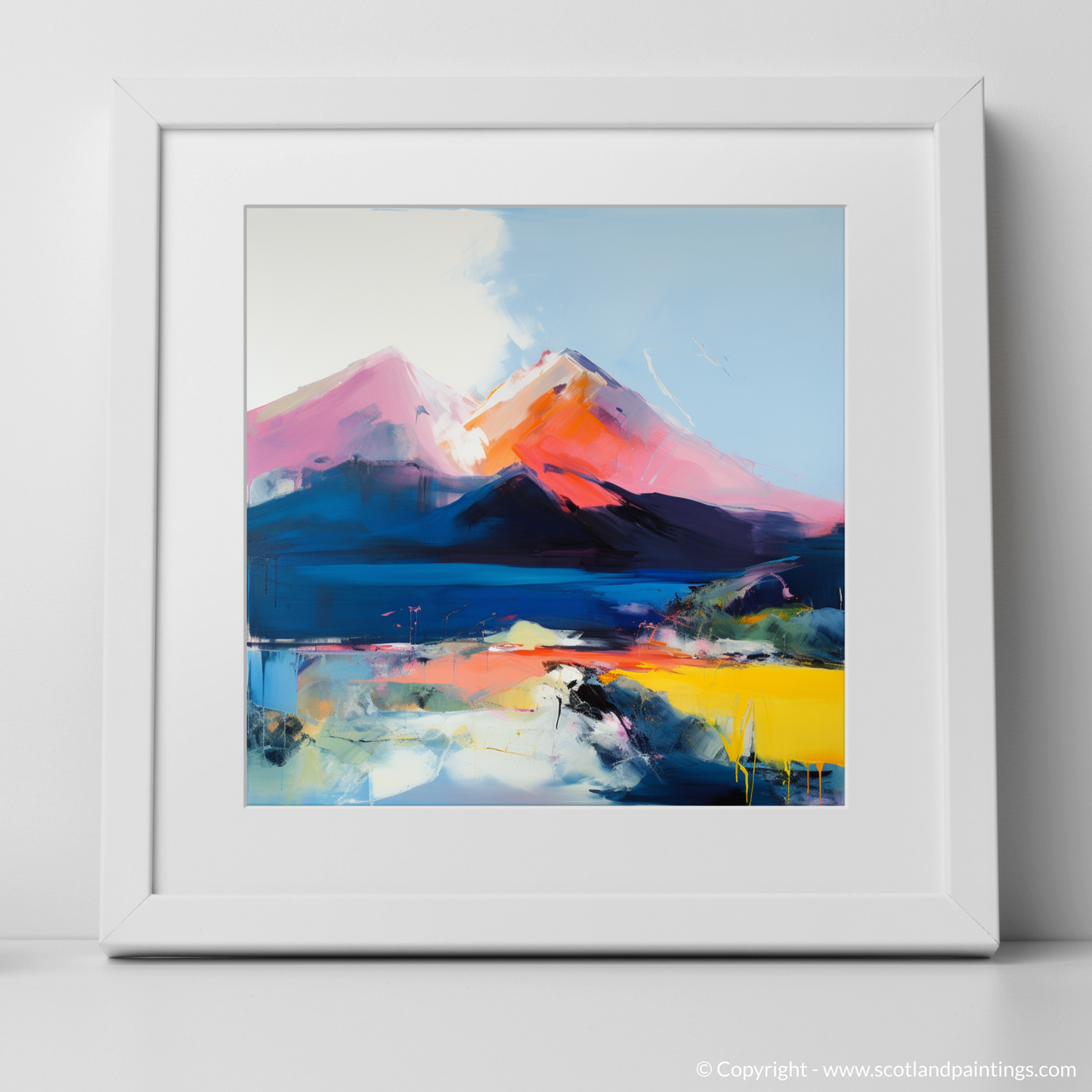 Art Print of Ben More with a white frame