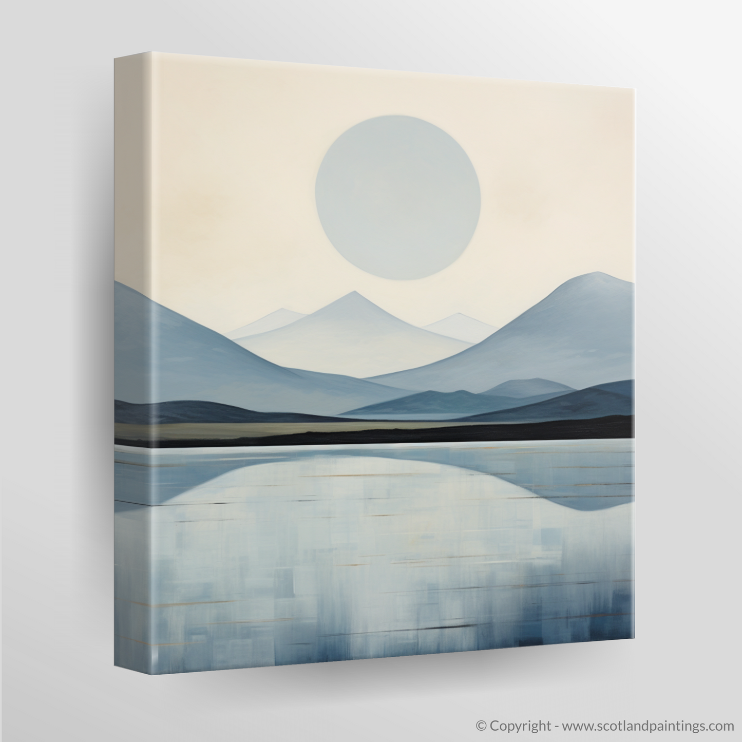 Painting and Art Print of Càrn Liath (Beinn a' Ghlò). Abstract Essence of Càrn Liath - A Scottish Munro Interpretation.