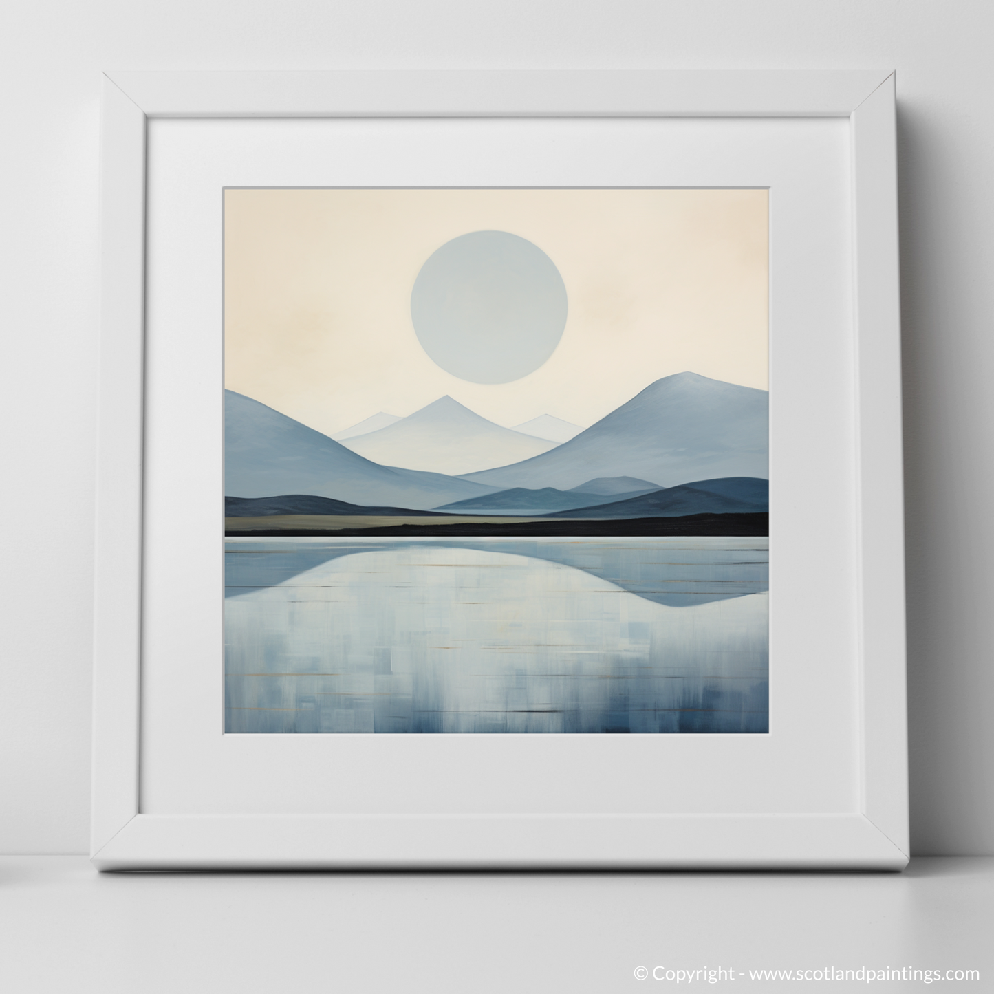 Painting and Art Print of Càrn Liath (Beinn a' Ghlò). Abstract Essence of Càrn Liath - A Scottish Munro Interpretation.