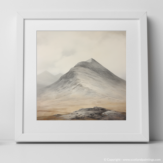 Art Print of Càrn Liath (Beinn a' Ghlò) with a white frame