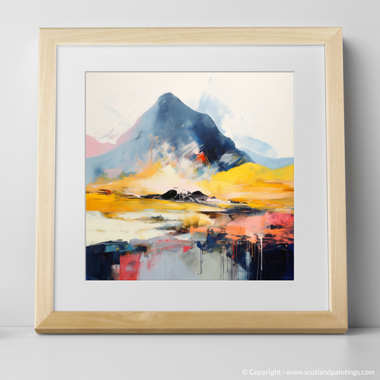 Art Print of Stob Dearg (Buachaille Etive Mòr) with a natural frame