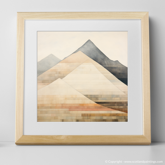 Art Print of Stob Binnein with a natural frame