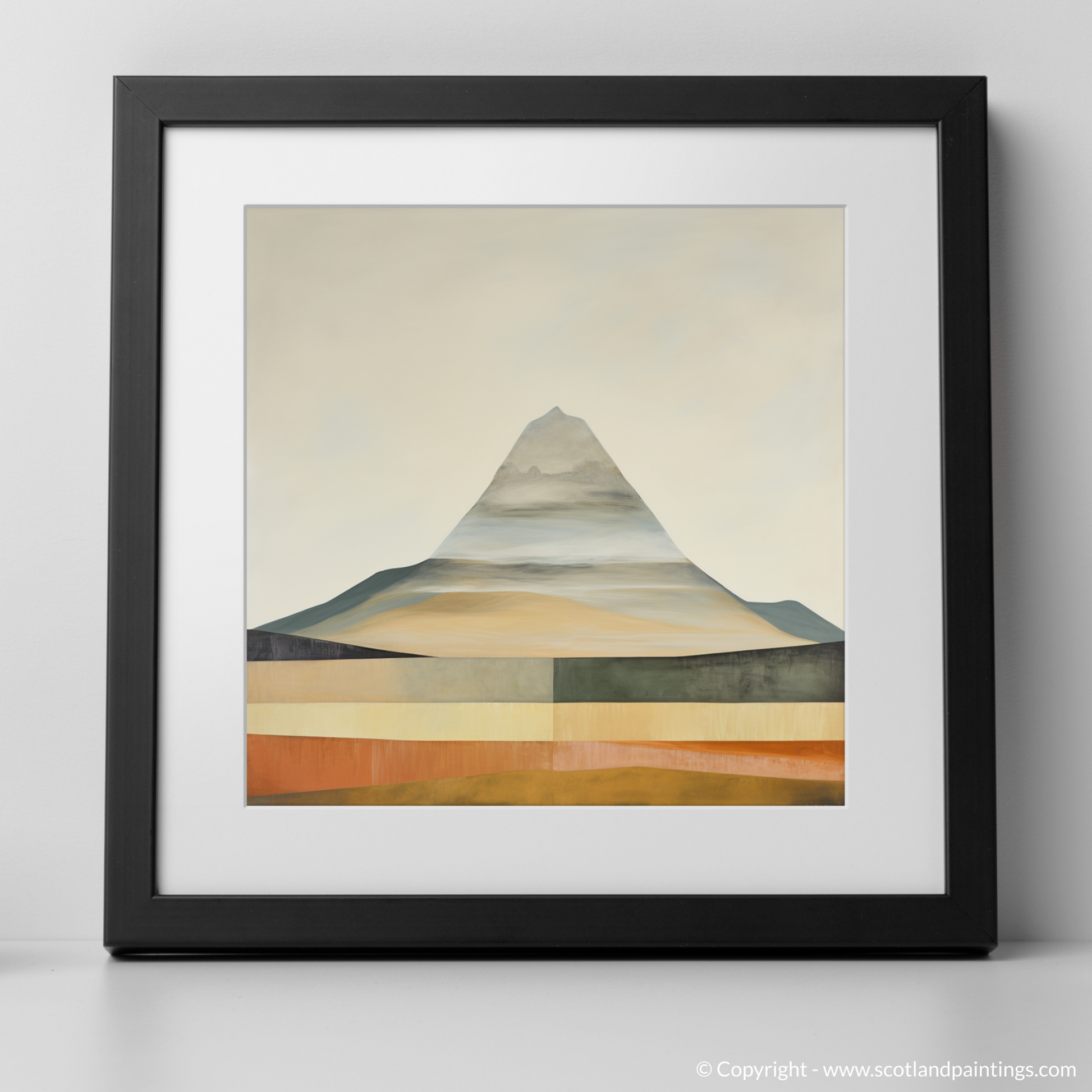 Art Print of Mount Keen with a black frame