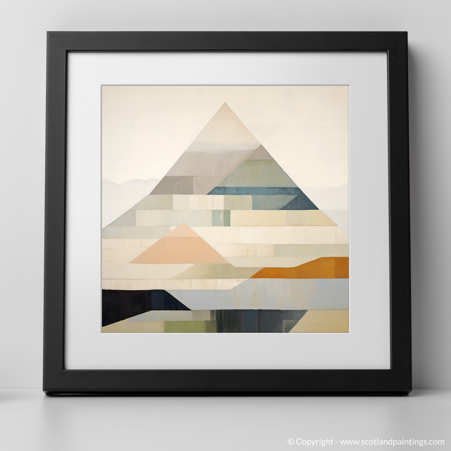 Art Print of Mount Keen with a black frame