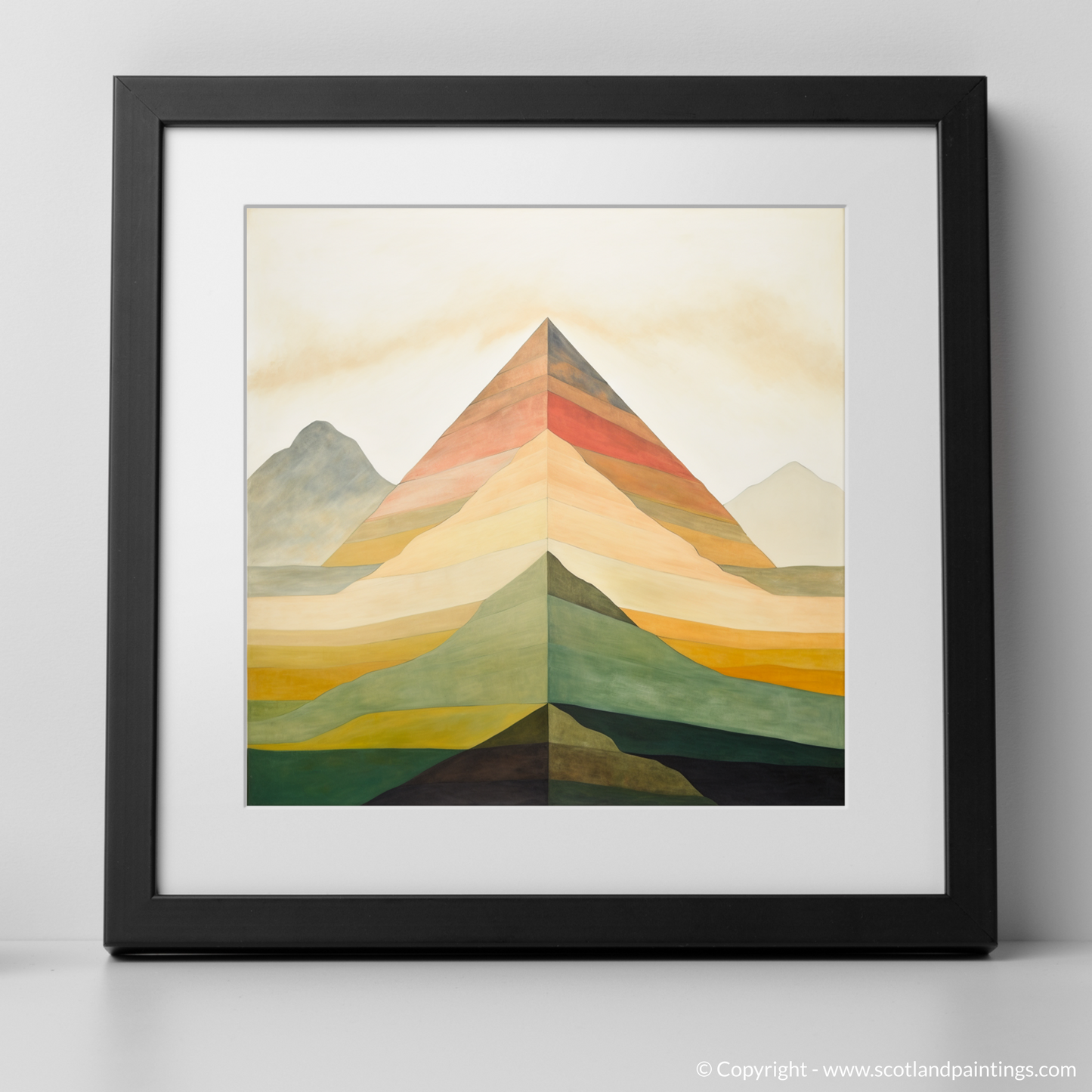 Art Print of Mount Keen with a black frame