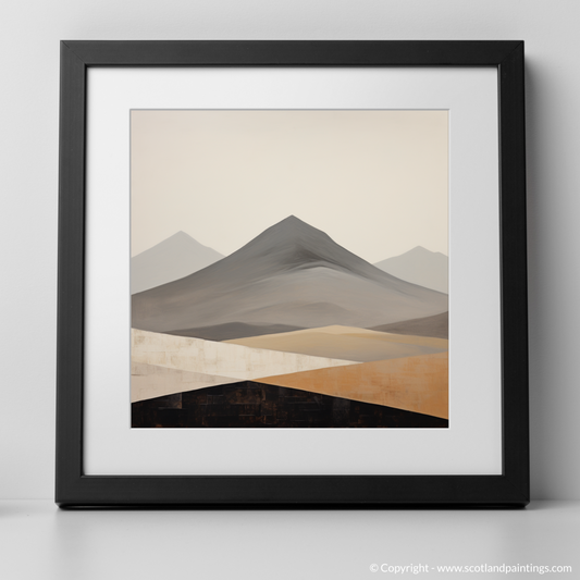 Art Print of Meall Garbh (Ben Lawers) with a black frame