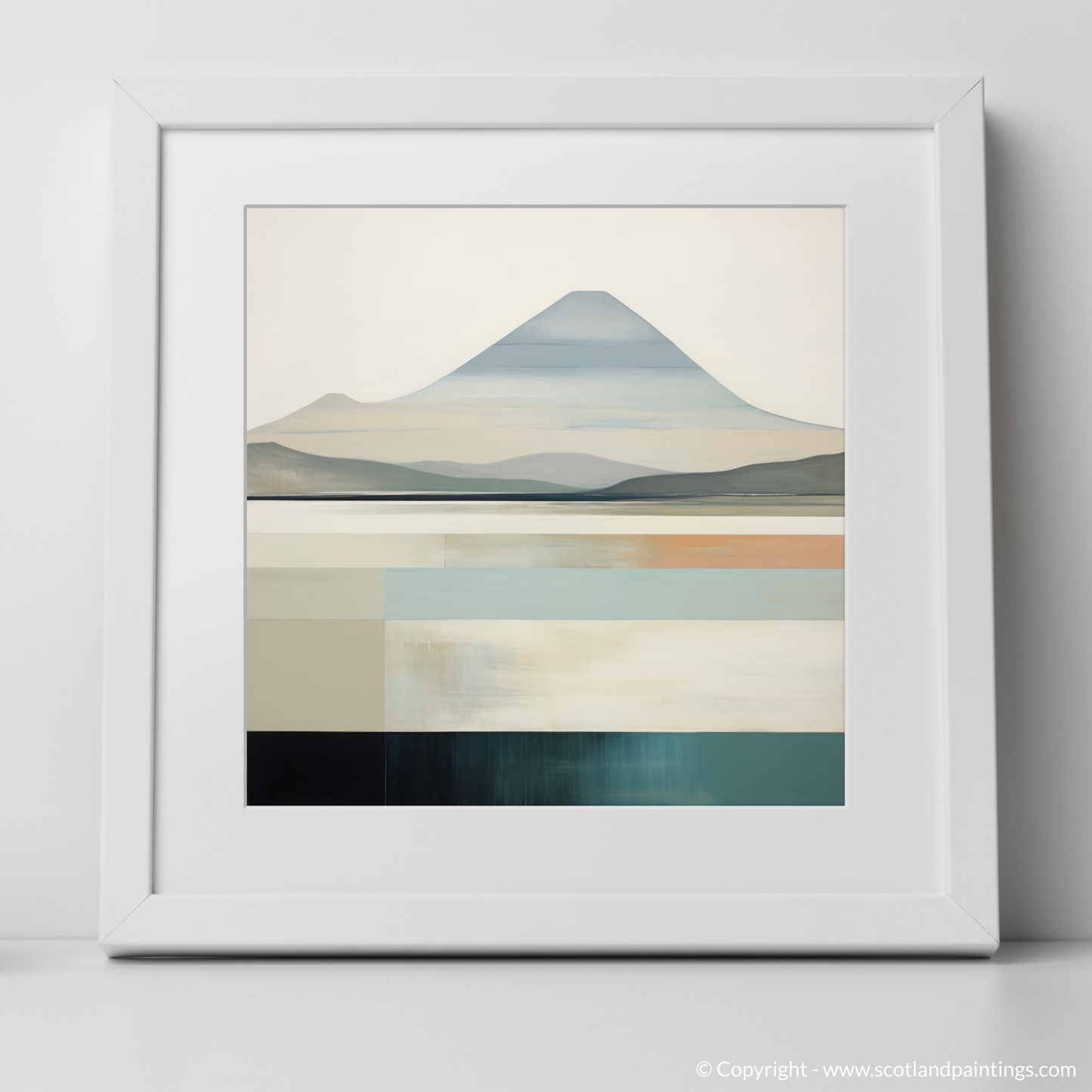 Art Print of Ben More with a white frame