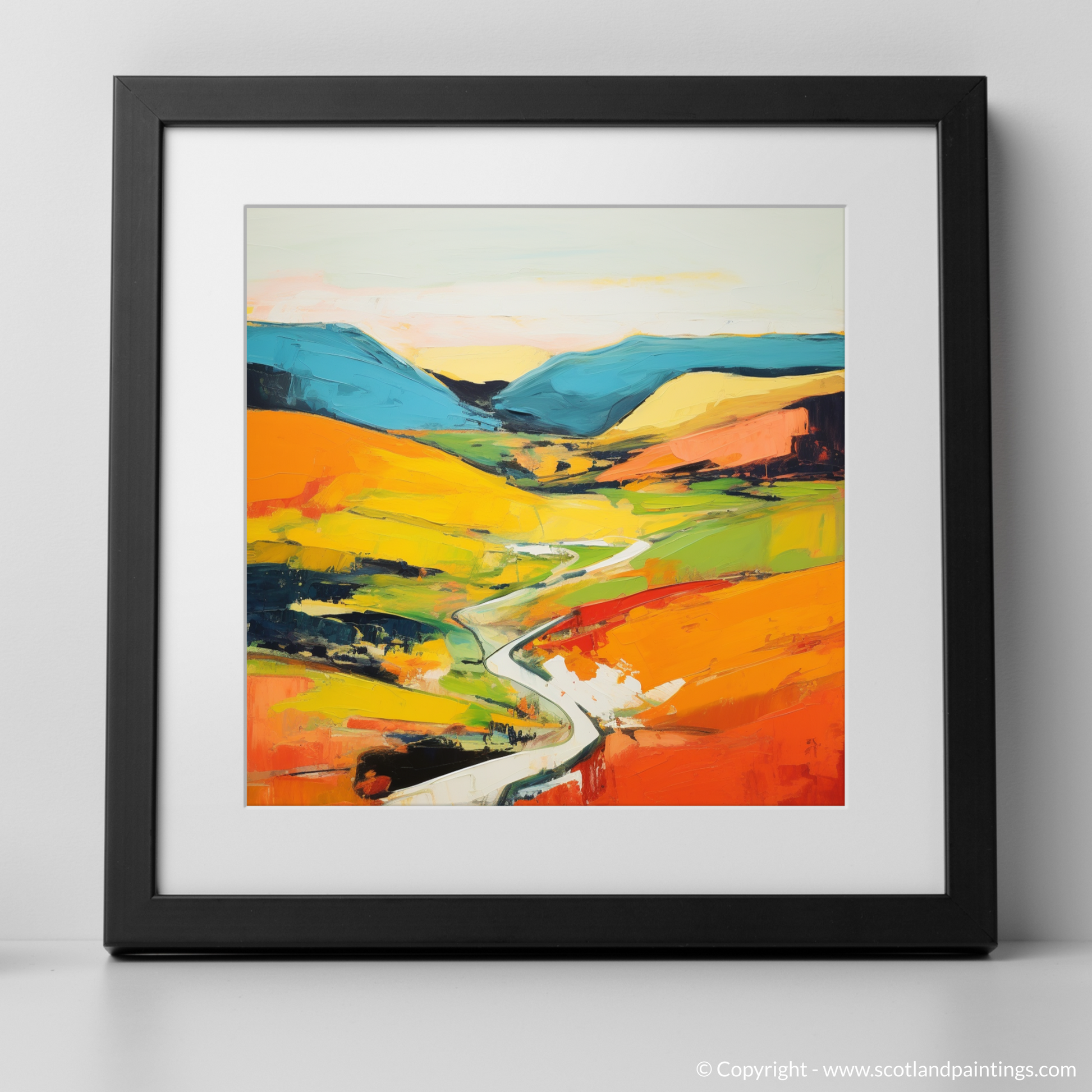 Art Print of Geal-chàrn (Drumochter) with a black frame