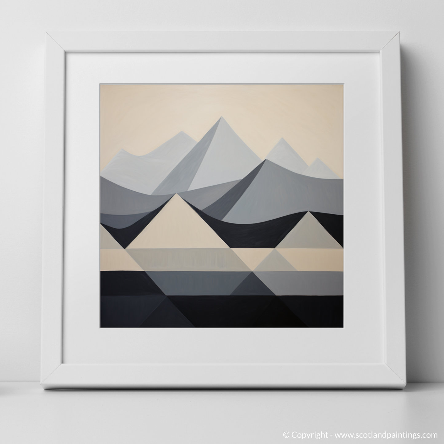 Art Print of Càrn Gorm with a white frame