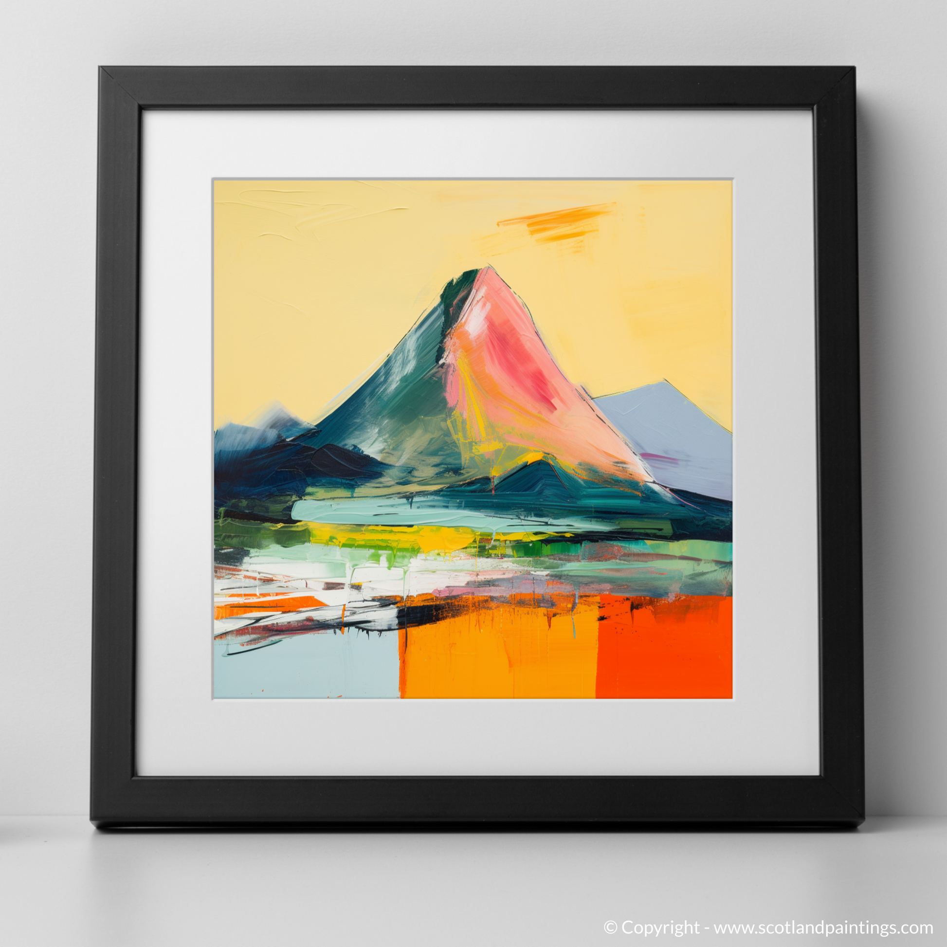 Art Print of Beinn Dòrain with a black frame