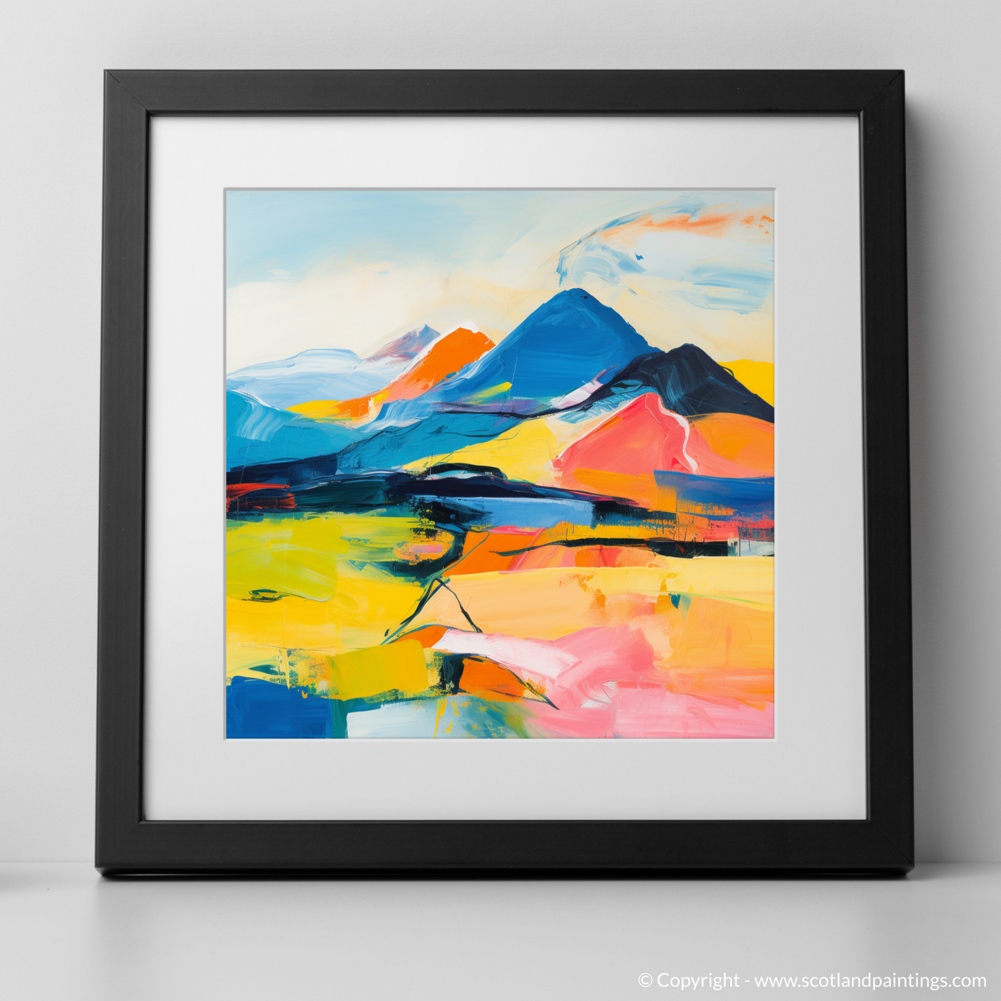 Art Print of Beinn Dòrain with a black frame