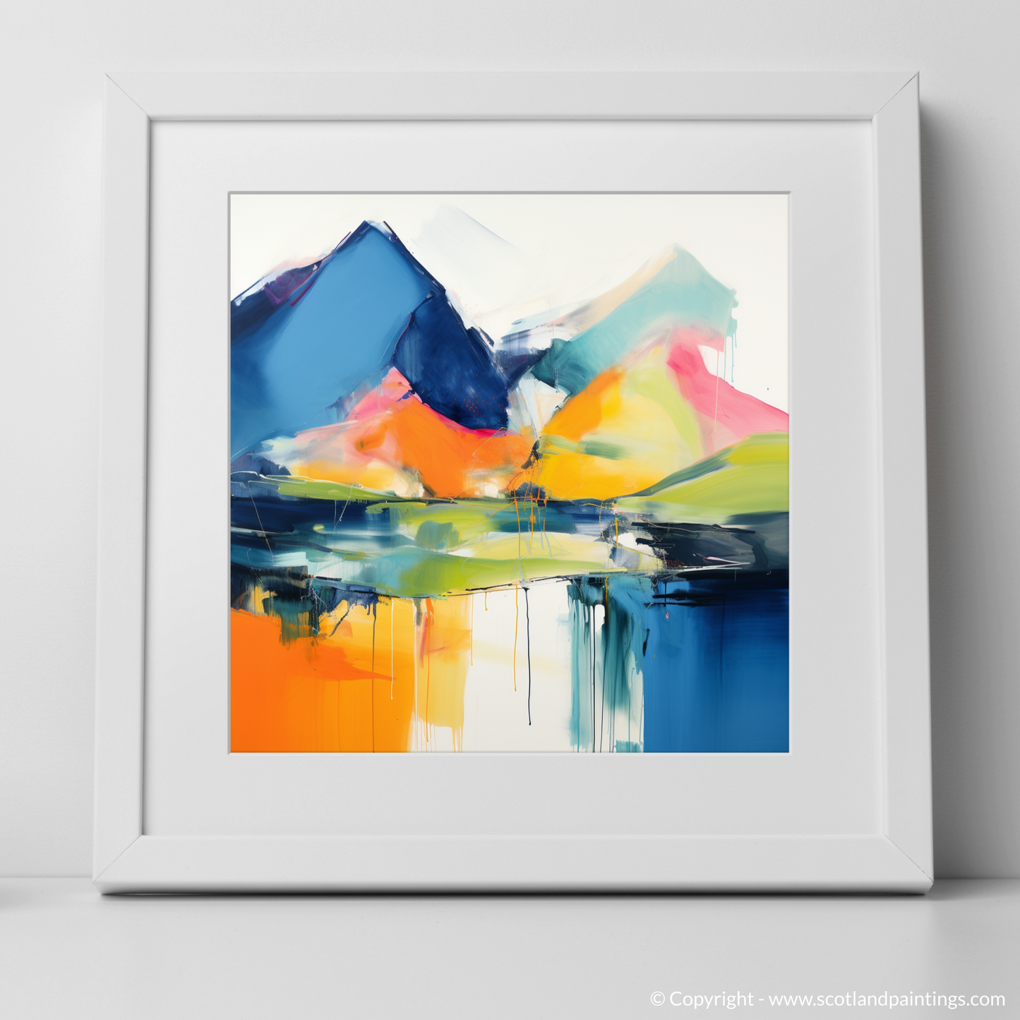 Art Print of Beinn Ìme with a white frame