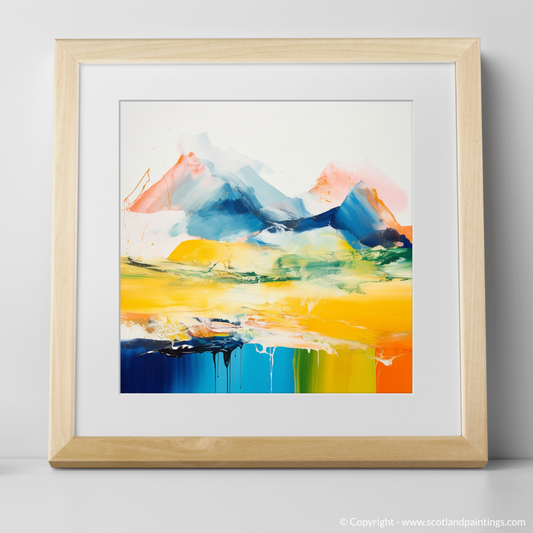 Painting and Art Print of Beinn Ìme. Abstract Highland Embrace: Beinn Ìme Reimagined.