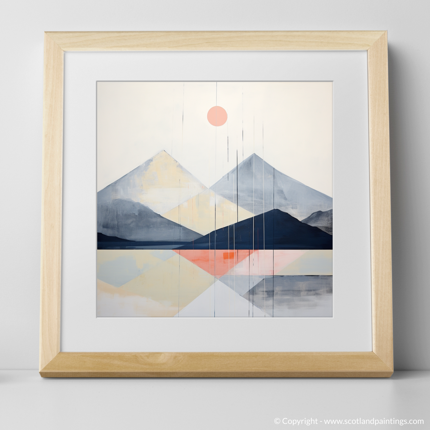 Art Print of Ben Nevis with a natural frame