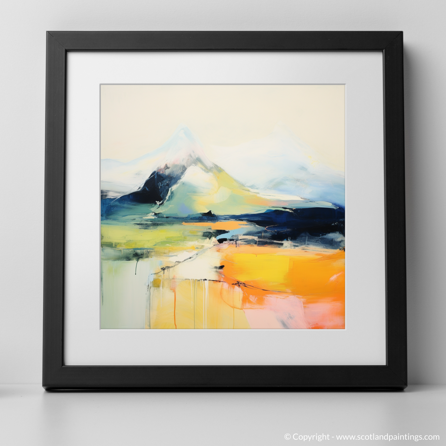 Painting and Art Print of Ben More. Abstract Essence of Ben More.