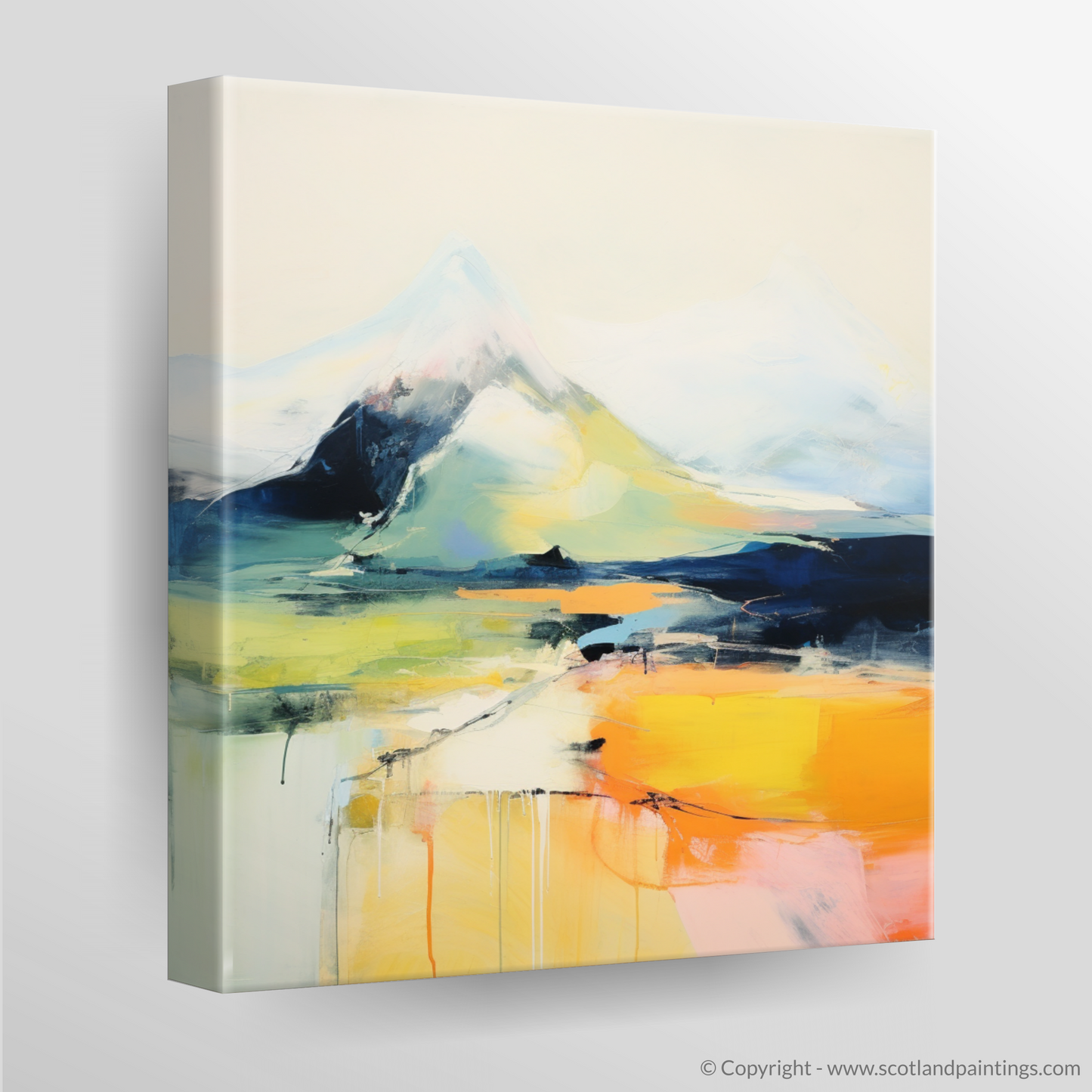 Painting and Art Print of Ben More. Abstract Essence of Ben More.