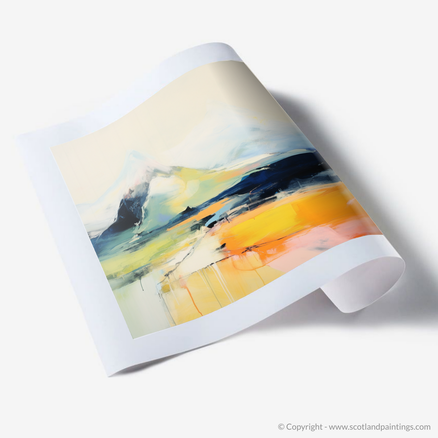 Painting and Art Print of Ben More. Abstract Essence of Ben More.