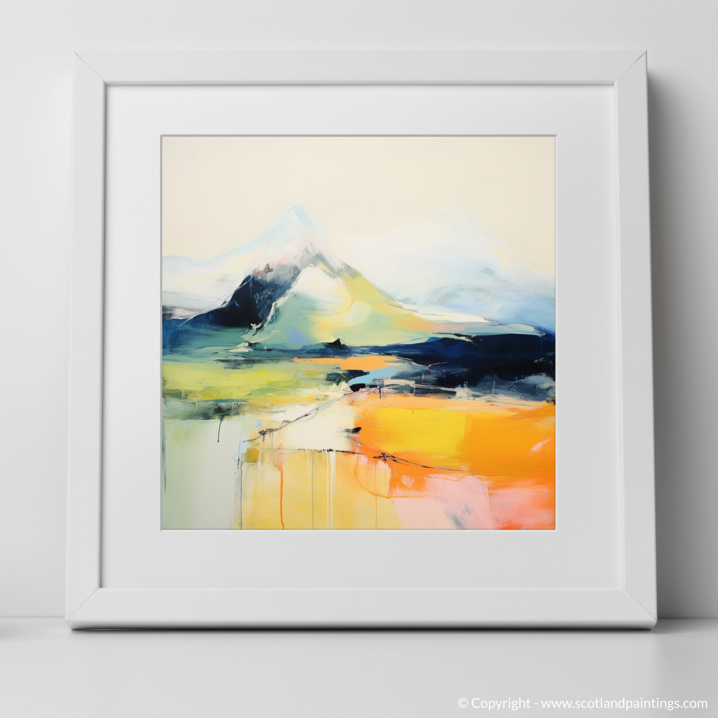 Painting and Art Print of Ben More. Abstract Essence of Ben More.