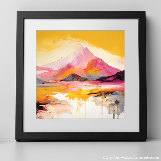 Art Print of Stob Dearg (Buachaille Etive Mòr) with a black frame