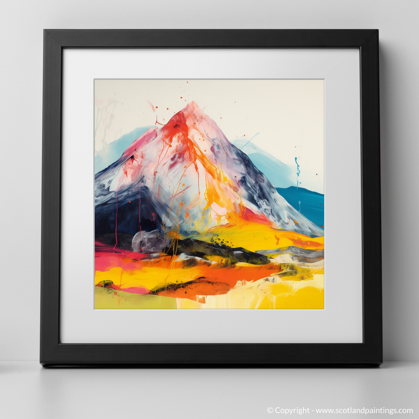 Art Print of Stob Dearg (Buachaille Etive Mòr) with a black frame