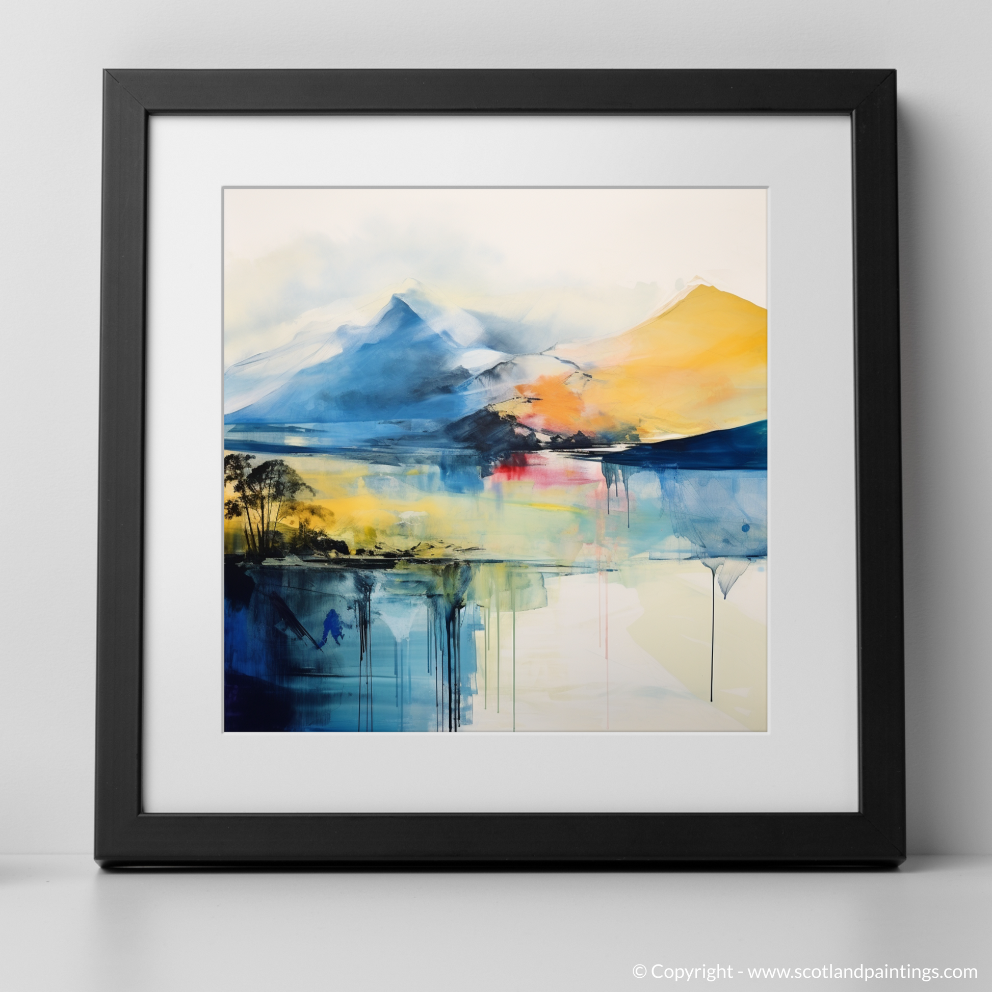 Art Print of Ben Vorlich (Loch Earn) with a black frame