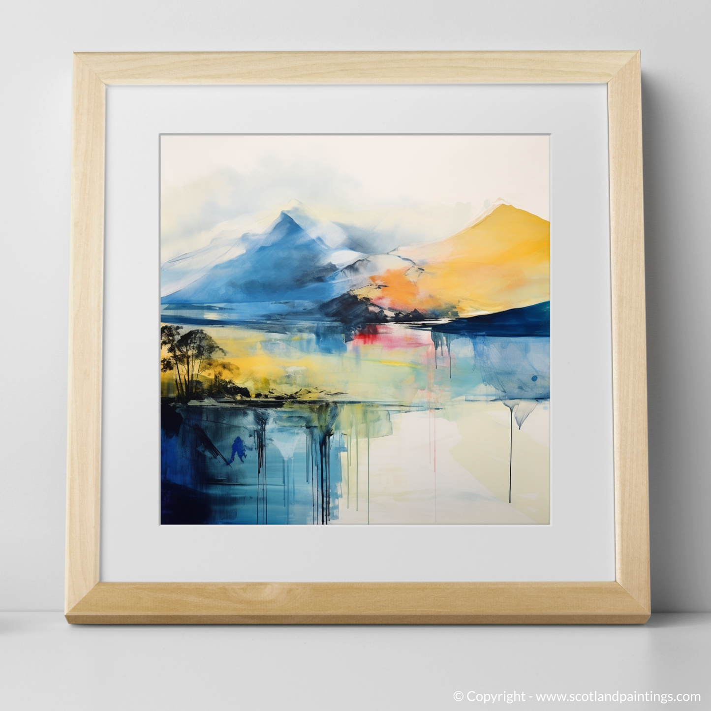 Art Print of Ben Vorlich (Loch Earn) with a natural frame