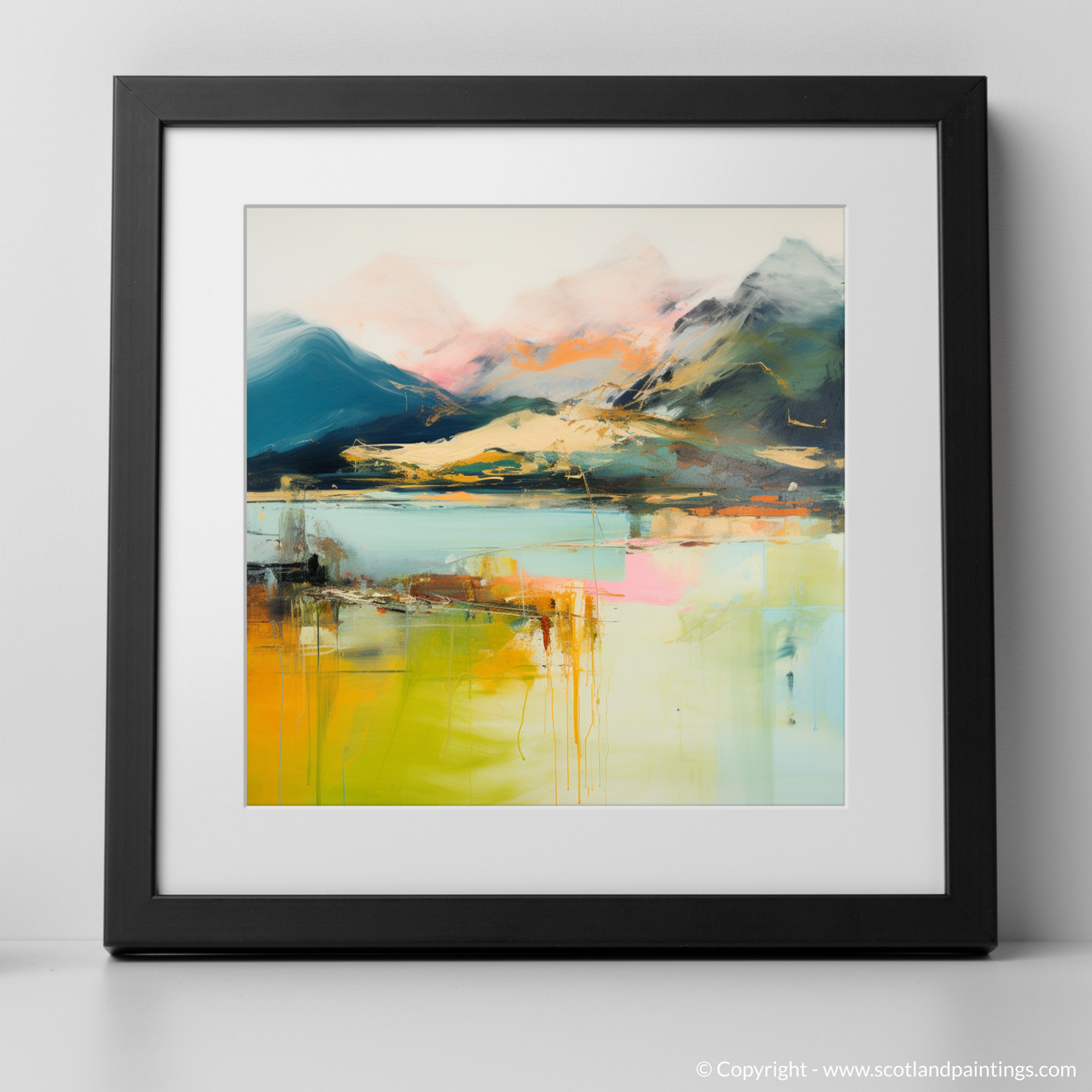 Art Print of Ben Vorlich (Loch Earn) with a black frame