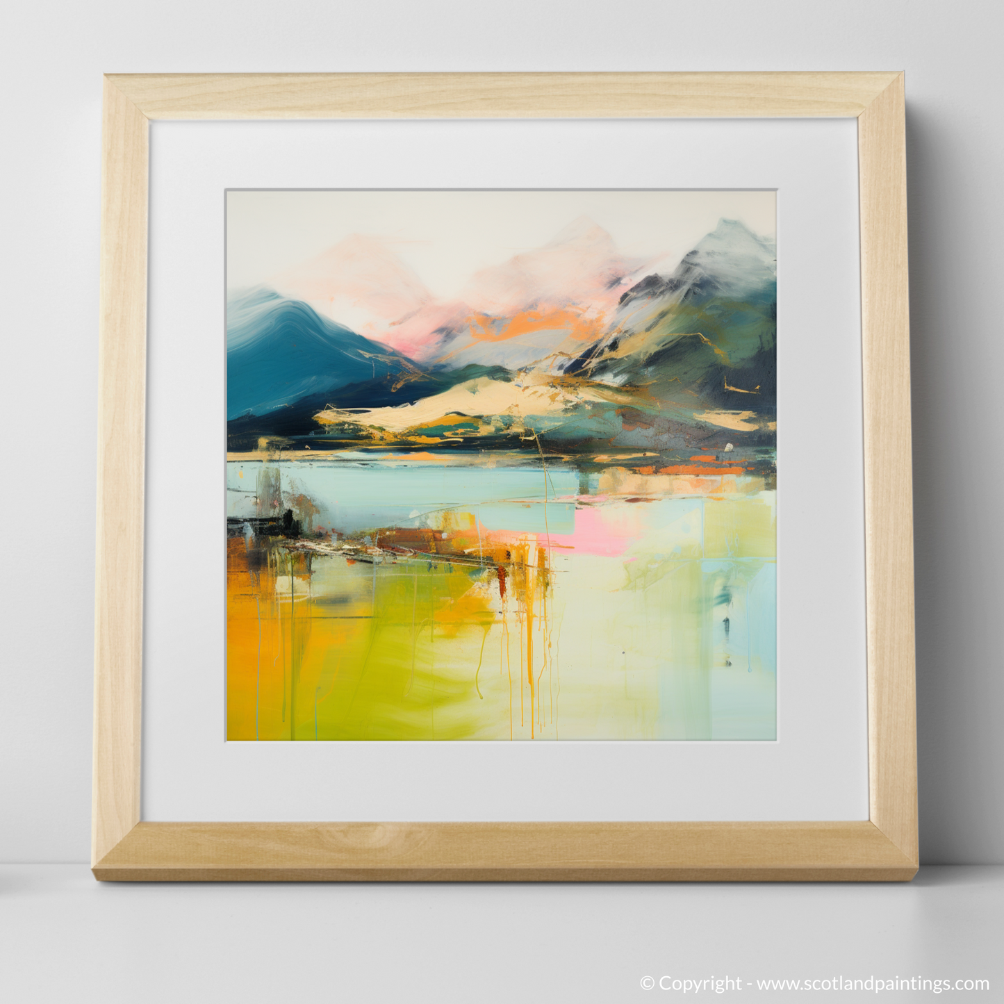 Art Print of Ben Vorlich (Loch Earn) with a natural frame