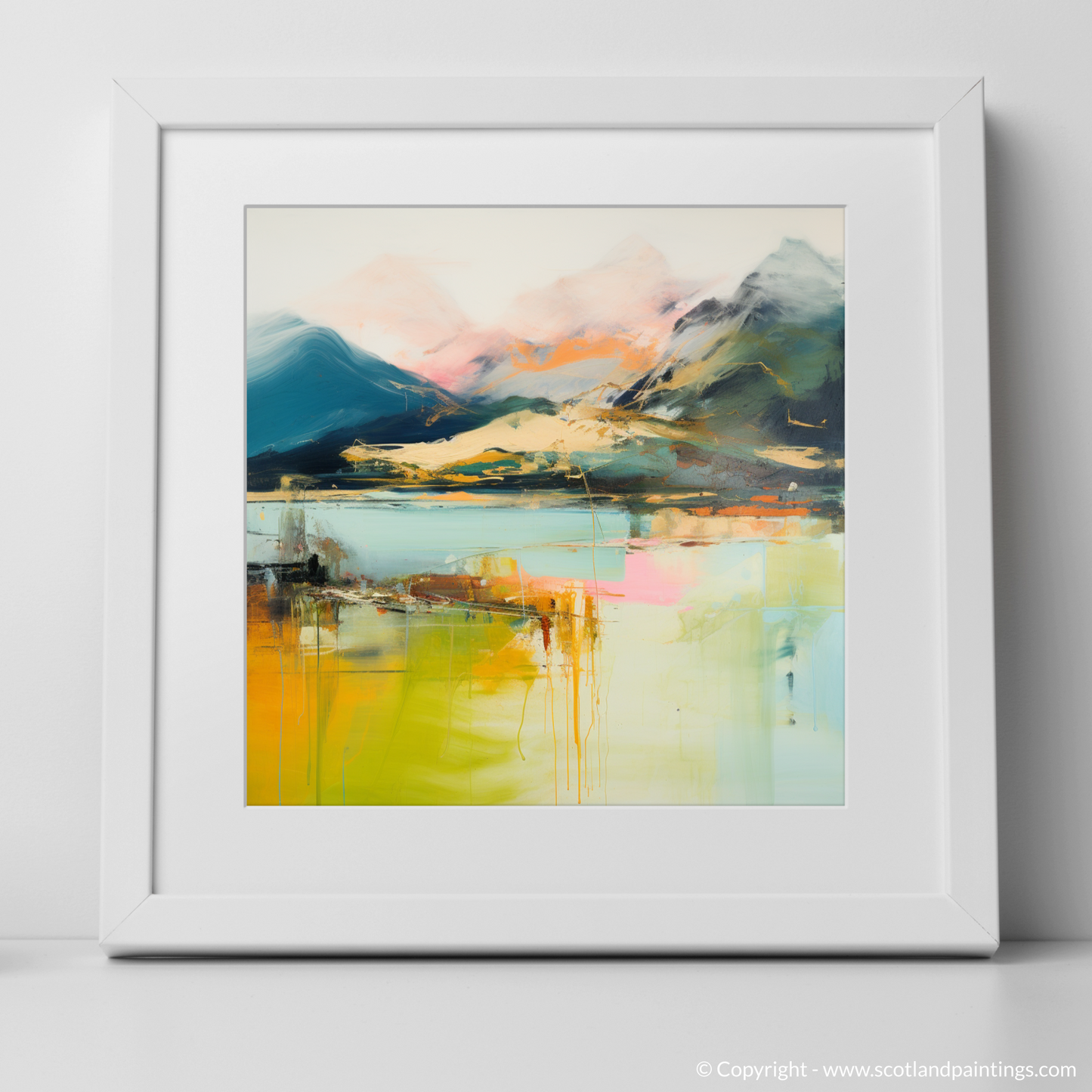 Art Print of Ben Vorlich (Loch Earn) with a white frame