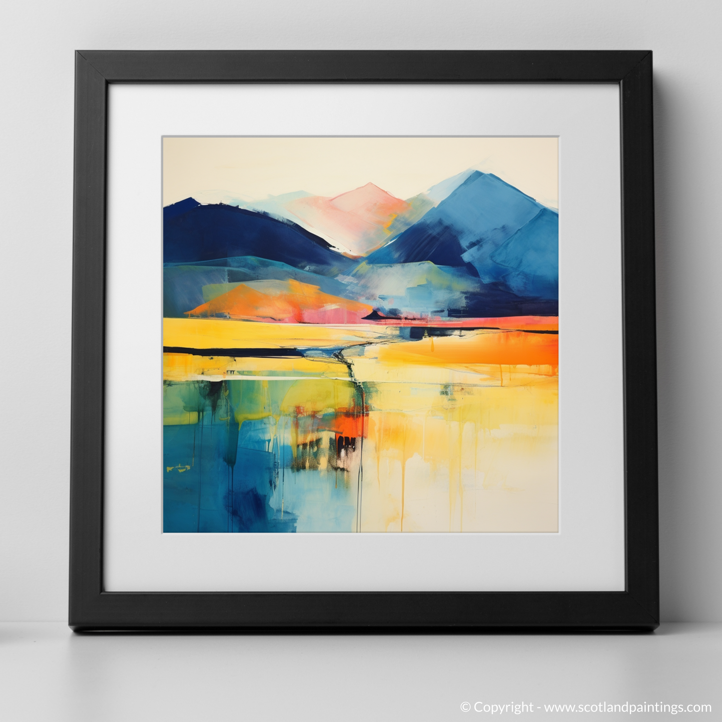 Art Print of Ben Vorlich (Loch Earn) with a black frame